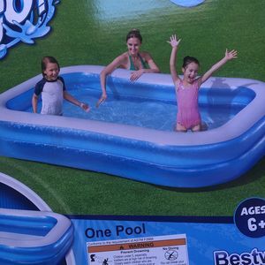 Kids POOL 🏖️ H2OGO Rectangular Inflatable 8ft 7in x 69in x 18in